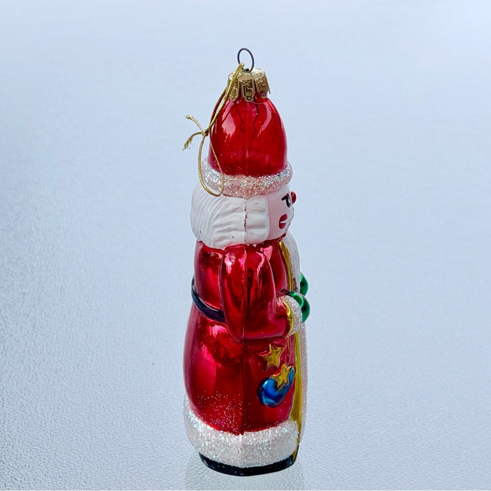 "Santa's Best" Nutcracker European Style, Hand-Blown Glass Christmas Ornament - Picture 2 of 11
